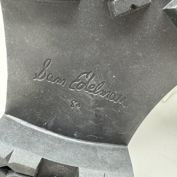 Sam Edelman Jennifer studded combat boots white leather size 8.5 New No Box - Picture 10 of 10